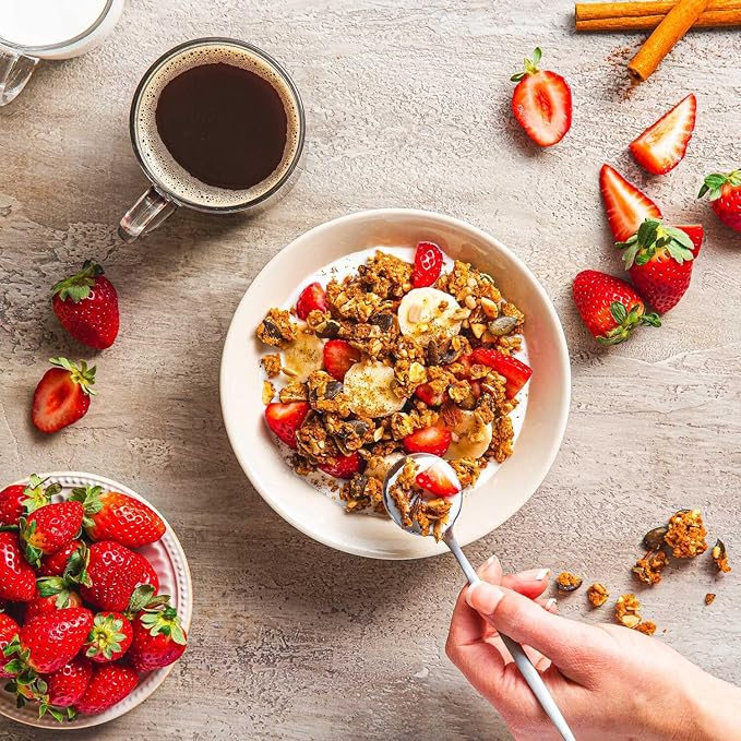 True Primal Grainless Granola Original. Made with honey. Gluten free. Grain free. (formerly Steve's PaleoGoods PaleoKrunch) 1 lb pouch