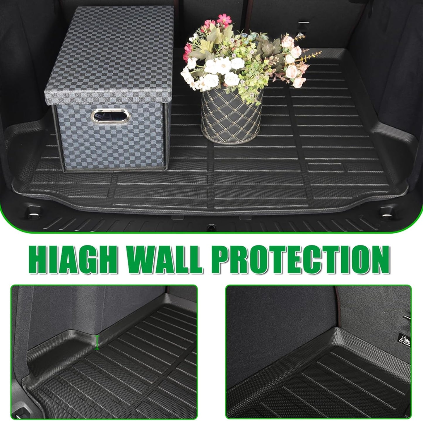 for Nissan Rogue Floor Mats 2021 2022 2023 2024 2025 (Not for Rogue Sport) S|SV|SL|Platinum Car Mats for Nissan Rogue All Weather Floor Mats Cargo Liner Accessories 2021-2025