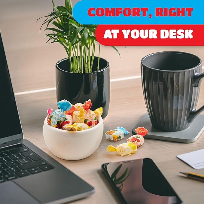 Arcor Fruit Filled Hard Candy - 2 Pound Bag - Bulk Bon Bons Candy with Pineapple, Strawberry, Orange, Cherry, and Lemon Flavors - Individually Wrapped Assorted Fruit Candy