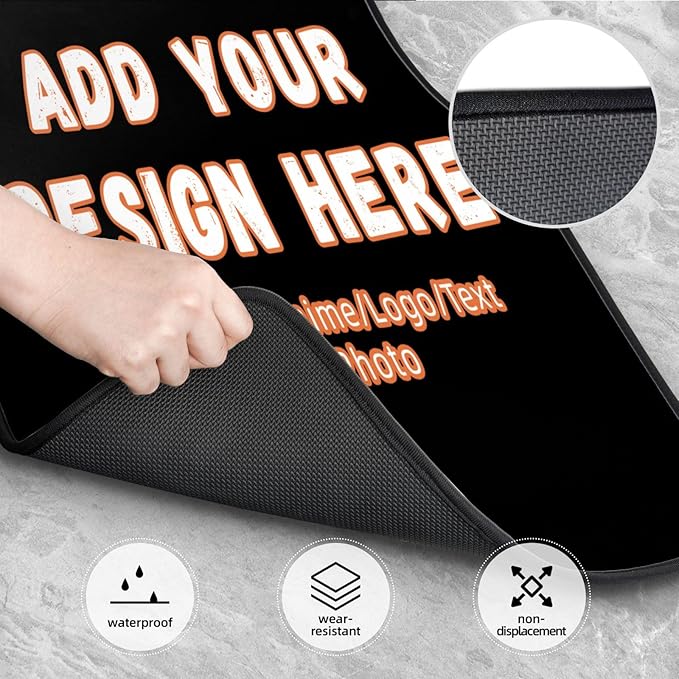 Custom Car Floor Mats 4 Pieces Car Floor Mats Personalized Car Floor Mats for 95% Universal Cars SUV Sedan Truck Van All Weather Add Image Photo Text Logo (Style-1)