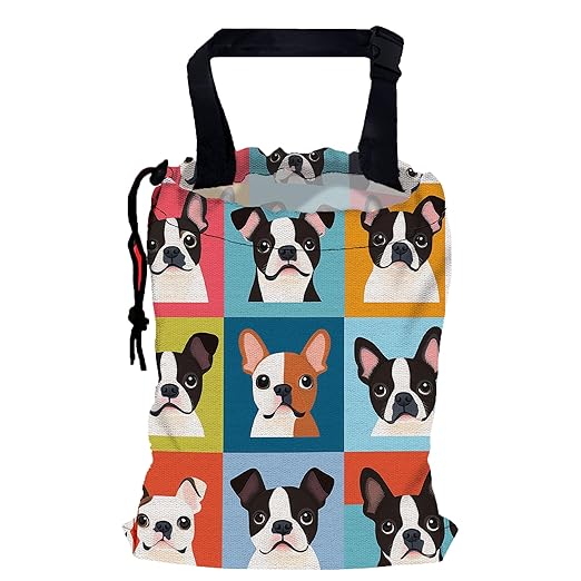 Lovely Dogs Car Garbage Bag, 5.1L Rectangular, Foldable, Multi-Purpose, Easy to Clean