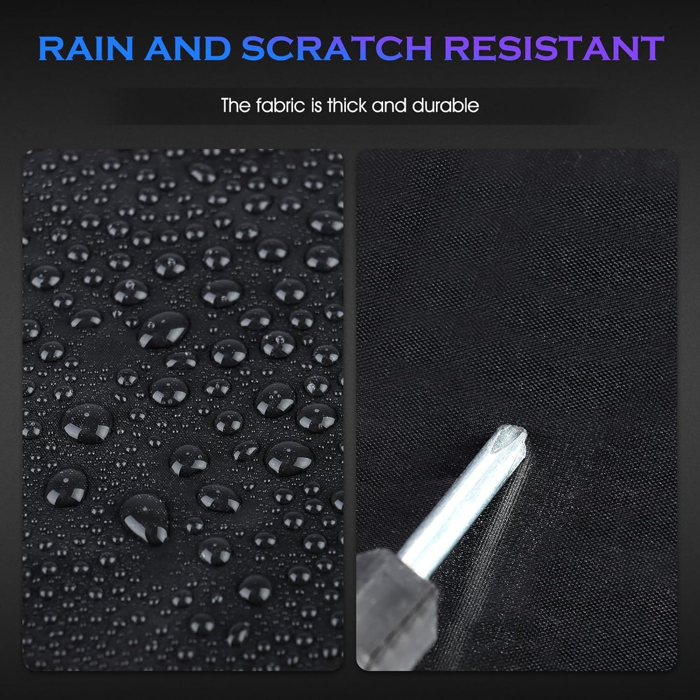 Car Cover Custom Fit for Honda CRV 1997-2025,Toyota RAV4 1996-2025, 6 Layers Truck Cover Waterproof All Weather for Automobiles,Outdoor Full Exterior Cover,Rain, Sun, Wind Protection,Black