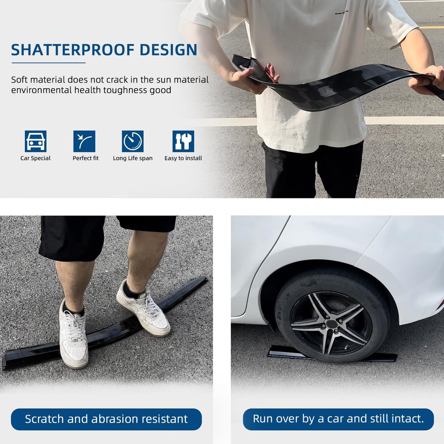 2pcs Front Smoke Sun/Rain Guard Outside Mount Tape-On Window Visors Compatible with 96-00 Civic 2-Door Coupe/3-Door Hatchback