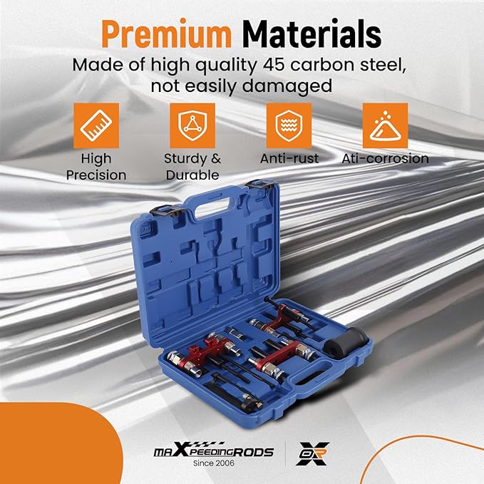 maXpeedingrods Fuel Injector Puller Removal Installer Kit for BMW N20 N26 N43 N47 N51 N52 N53 N54 N55 N57 N63 S63 Engine, Fuel Injector Extractor Slide Hammer Puller Set