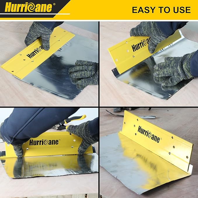 HURRICANE 12 Inch Folding Tool, Sheet Metal Bending Tools for HVAC, Duct Bender Hand Tool, Forming Metal