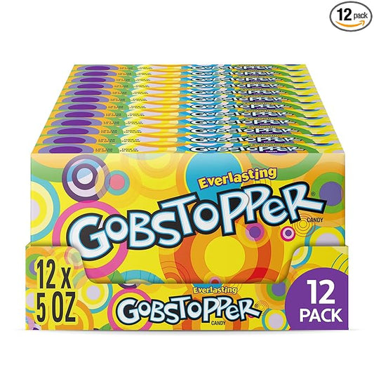 Wonka Everlasting Gobstopper, Candy, Jawbreaker Candy, 5 oz (12 ct)