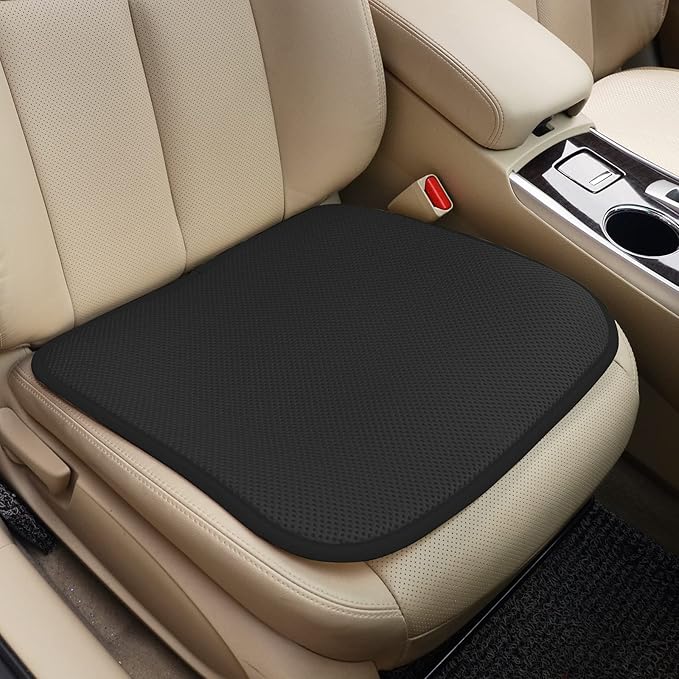 Car Seat Cushion for Driving, Summer 3D Breathable Mesh Car Seat Cooling Pad - for Truck, Office Chair,Wheelchair (Black 1 Pcs)