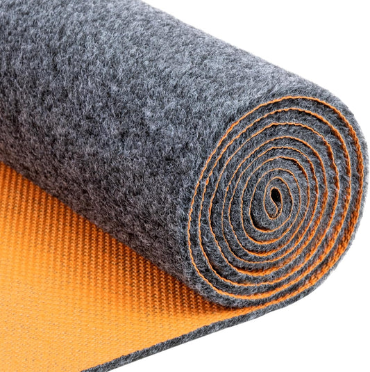 17 * 7.4 Ft Heavy Duty Oil Spill Mat, 6.5mm Thickened Extra Large Garage Floor Mat for Under Car, 1/4" Waterproof Rubber Backing Absorbs Oil Quickly, Washable, Reusable, Durable, Non-Slip