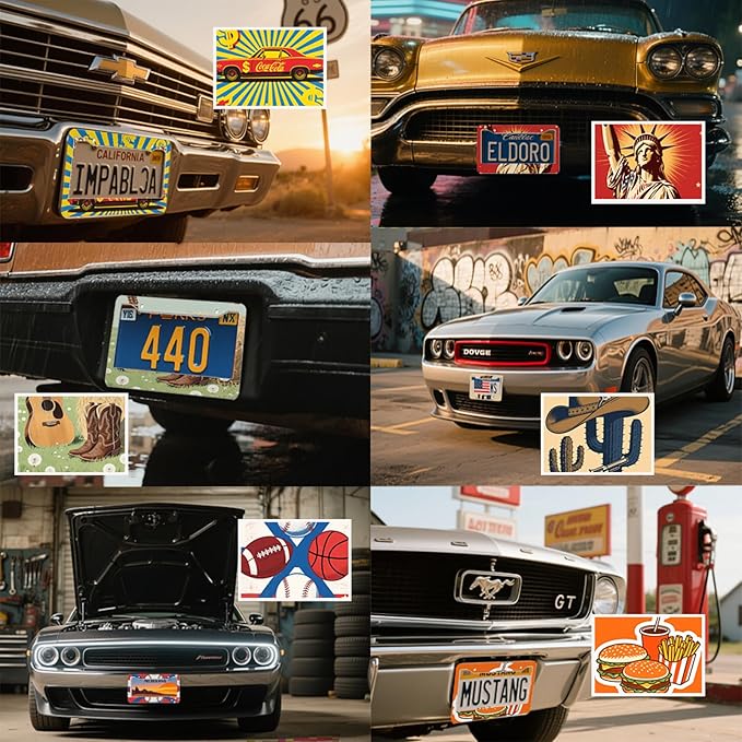 Customized License Plate Frame - Personalized Metal License Plate Frame, Protect License Plate, Rustproof Aluminum, Customized Text/Photo/Logo Available