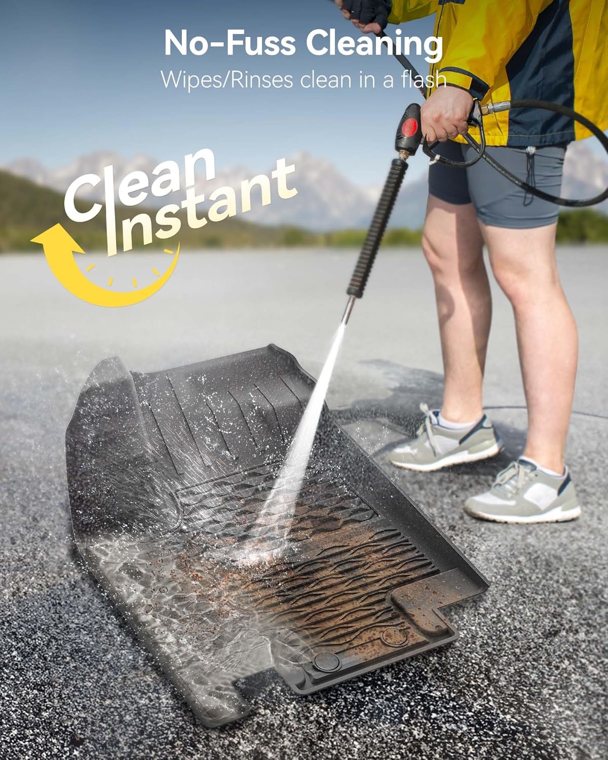 3W Floor Mats for Nissan Pathfinder 2022 2023 2024 2025 (Only fit 8 Passenger Models), 3 Rows,TPE All Weather Protection Car Floor Liners Accessory,Black