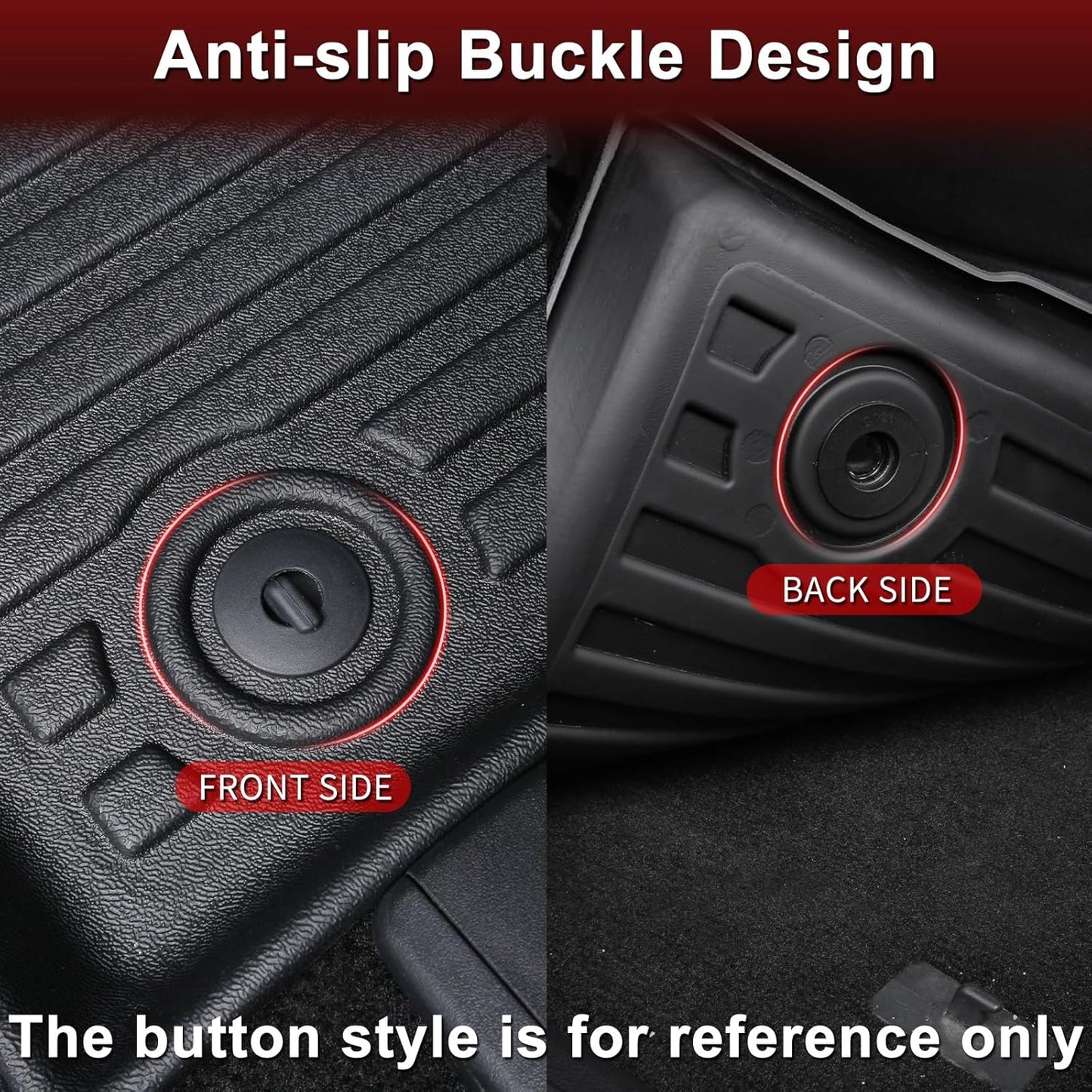 Wayhigh-All Weather Floor Mats and Cargo Liner Set Fit for Kia K4 2025,Custom Fit TPE Car Mats Heavy Duty Rubber Floor Liners for K4 Accessories