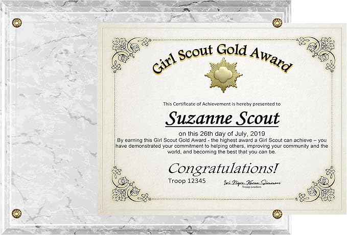 SHOP AWARDS AND GIFTS 8.5 x 11 Certificate Frame Holder, Slide in Wall Plaque Display, 10.5 x 13 Inch Board, White