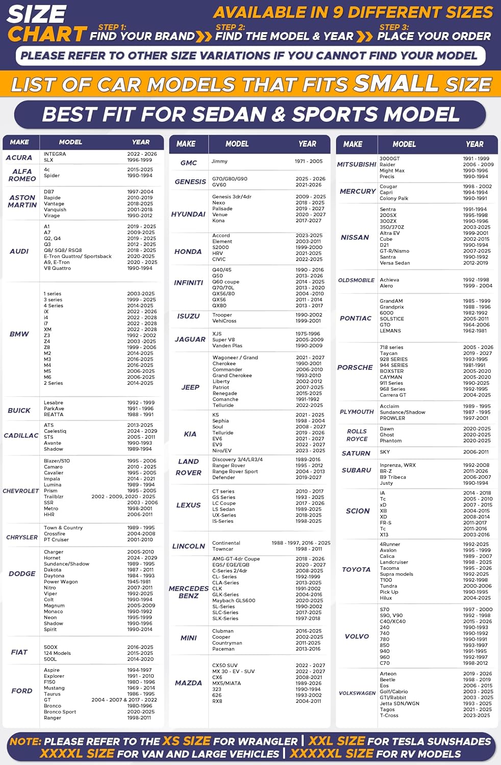 EcoNour Car Windshield Sun Shade | 2025 Upgraded Innovative No-Light-Pass Technology for Maximum Coverage | Foldable Sun Shade Keeps Your Vehicle Cool | Must-Have Car Accessories | Small (59" x 29")