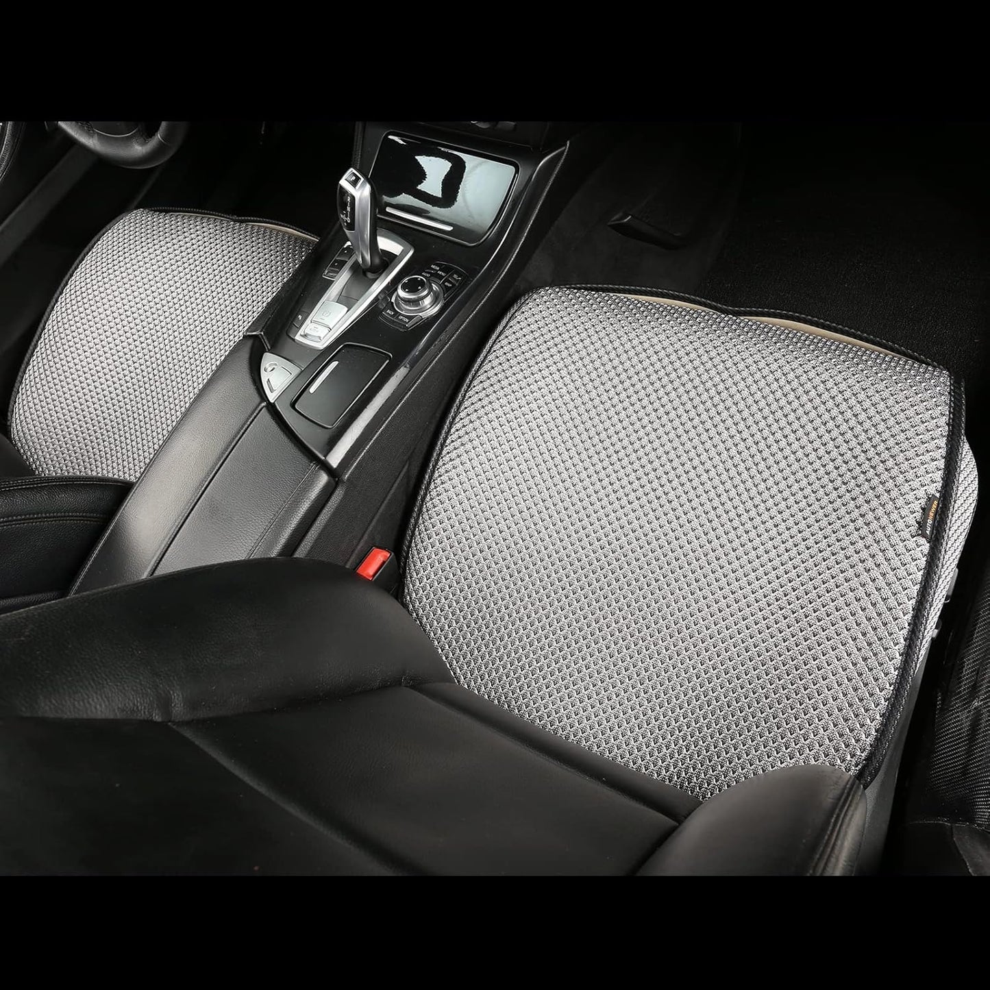 Auto Newer Breathable Universal Four Seasons Car Seat Covers, Luxury Include Front Car Seat Protector and RearCar Seat Cushion,Compatible with 95% Vehicles， Fit for Cars Truck SUV (Grey,3PCS)