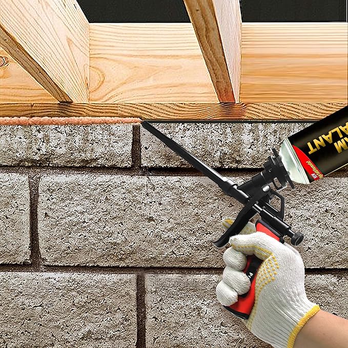 Preciva Foam Gun, Professional Foaming Gun Heavy Duty PU Expanding Foam Gun Caulking Gun Spray Application Applicator for Caulking, Filling, Sealing, Home and Office Use