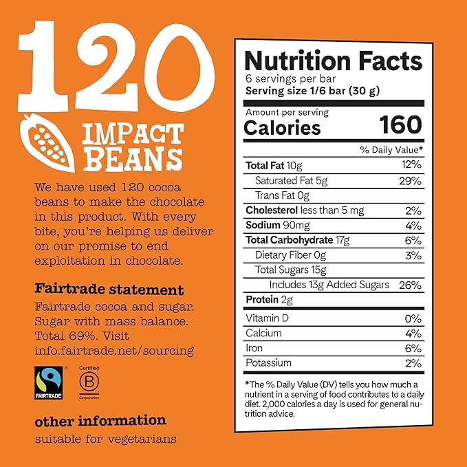 Tony's Chocolonely 32% Milk Chocolate Caramel Sea Salt Bars, 6.35 Oz, 4 Bars