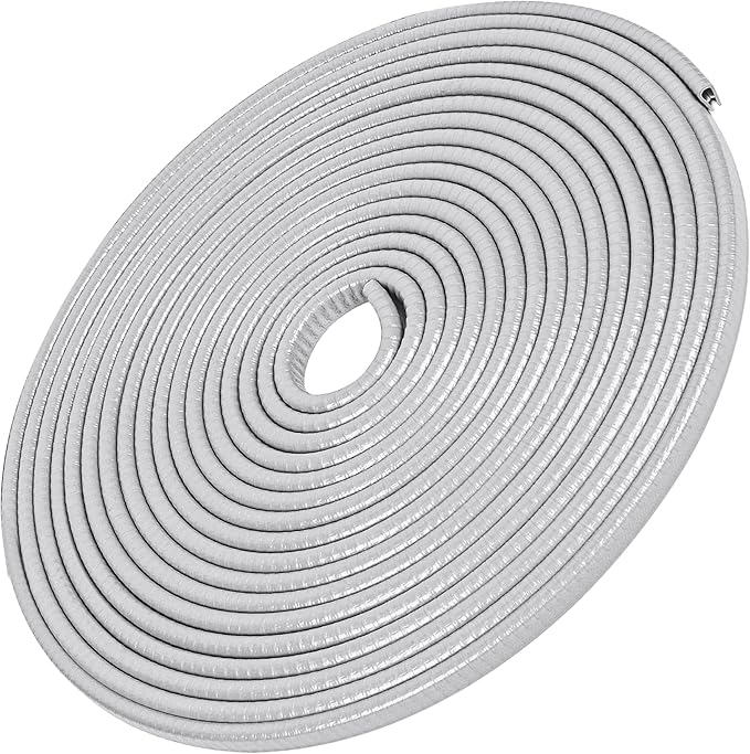 MYFAMIREA 16.4Ft(5M) Long Car Door Edge Guards, U Shape Edge Trim Rubber Seal Protector Car Door Protection Anti-Collision Rubber Clips Easy to Cut No Need Adhesive Fit for Most Vehicles| Grey