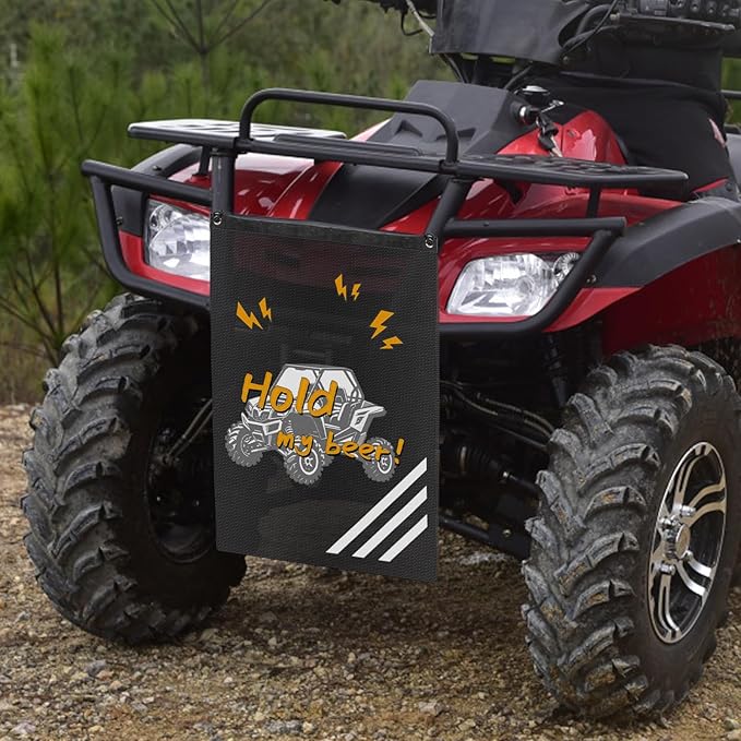 UTV Accessories ATV Trash Bag Hanging Special Design Patterns Off Road SXS, RZR, Compatible With Can-Am, Cfmoto, Teryx, Kawasaki, Golf Cart, Arctic Cat Boat Trash Can, Side By Side Accessories