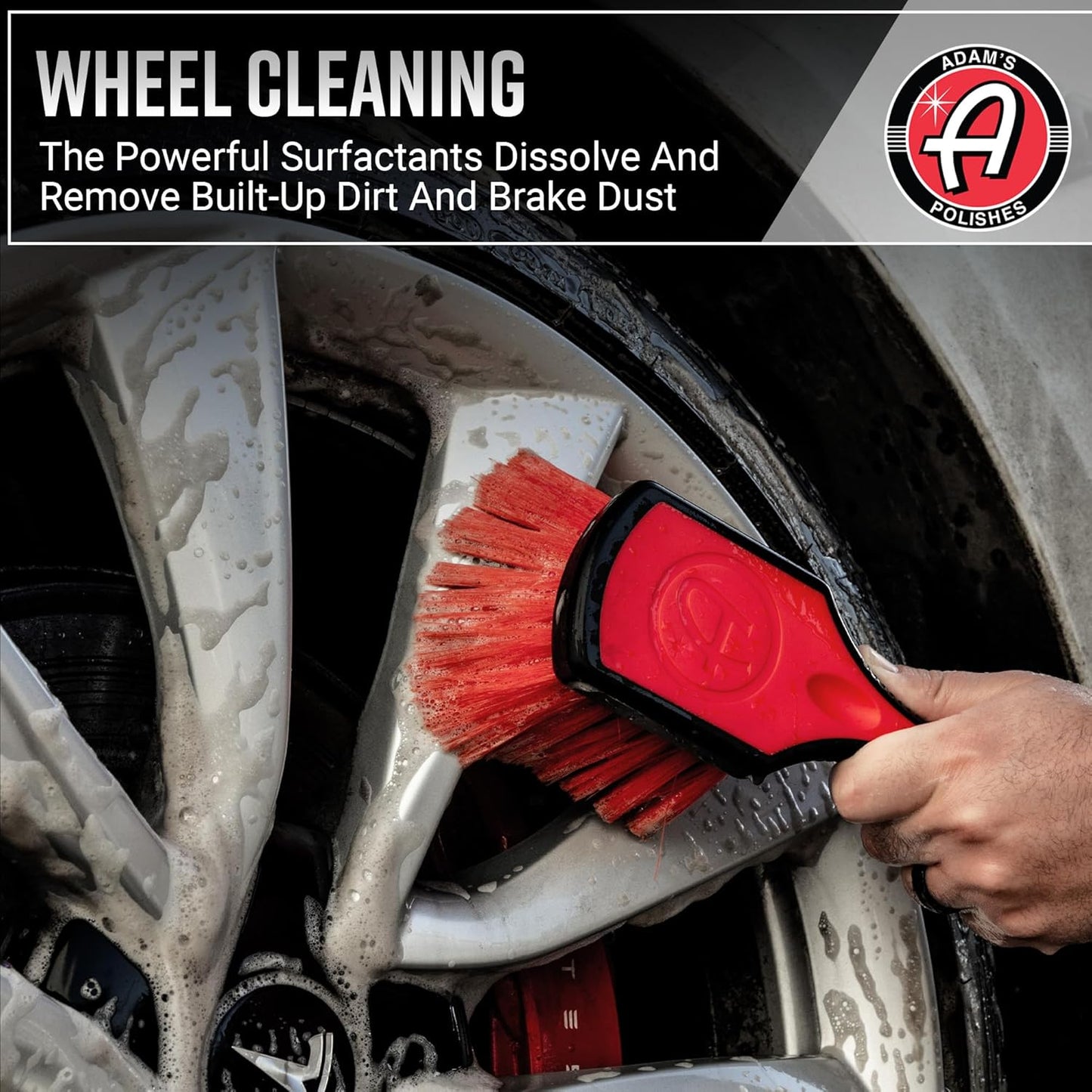 Adam’s Wheel & Tire Cleaner Combo - Professional All In One Tire, Wheel, Rim, Barrel, Rubber, Well Cleaning Spray for Car Washing & Auto Detailing - Safe On Most Rim Finishes