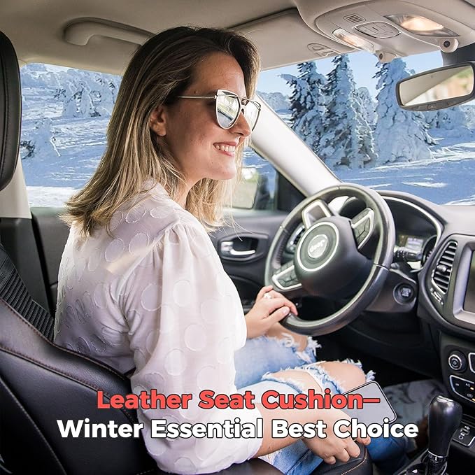 FLORICH Car Seat Cushion for Full Back Winter Car Seat Cover Universal Fit for Car Truck SUV Van Driver or Passenger Seat
