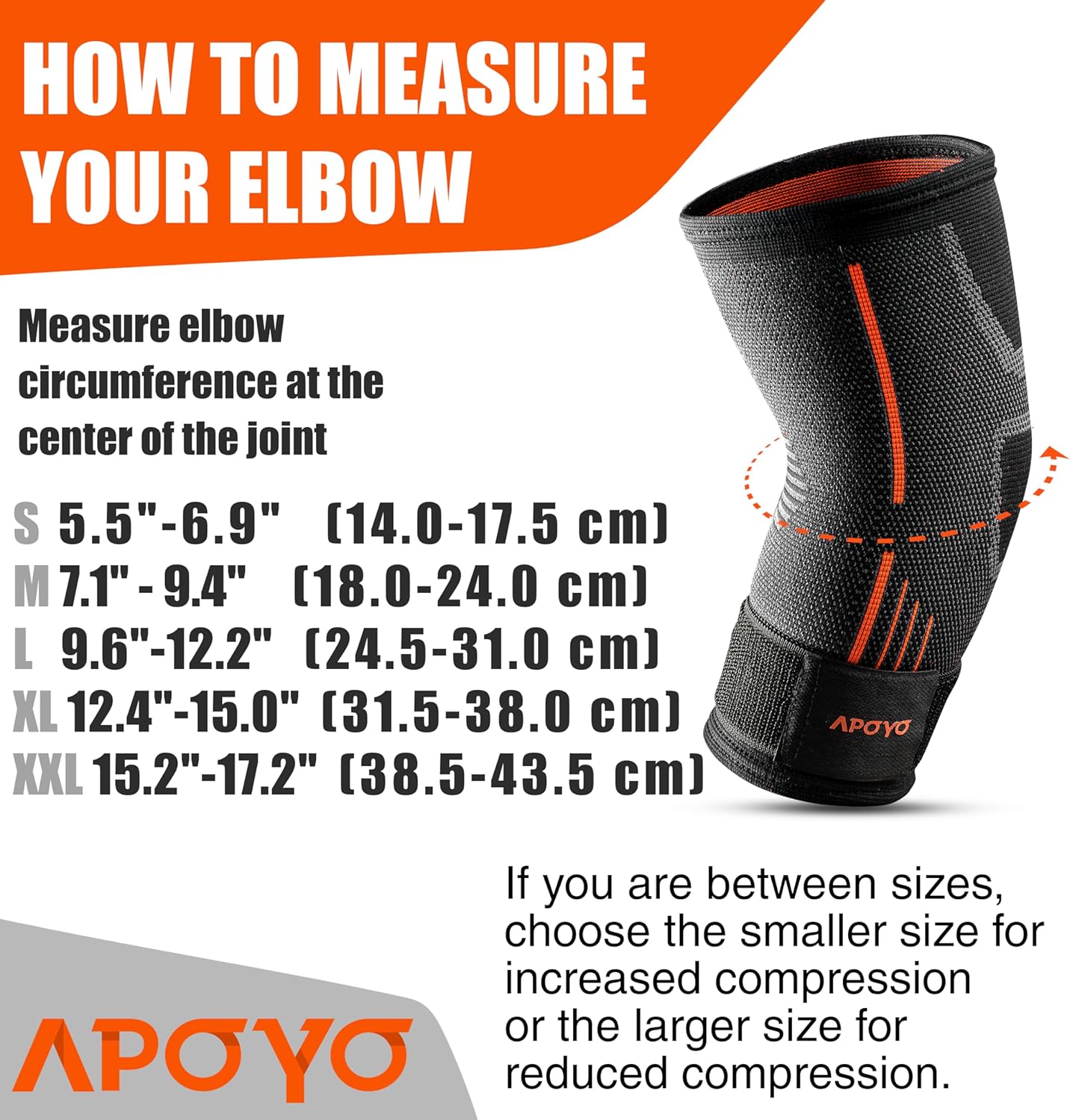 APOYO Elbow Brace for Tendonitis and Tennis Elbow, (Pair) Compression Sleeve for Arthritis, Workouts, Reduce Joint Pain During Fitness Activity (Small)