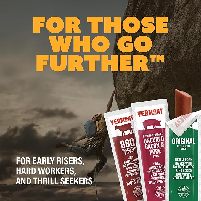 VERMONT SMOKE AND CURE Mini Meat Sticks Variety Pack, 6 OZ