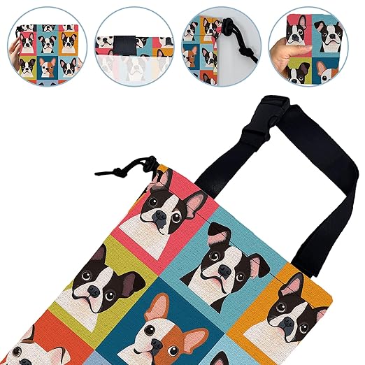 Lovely Dogs Car Garbage Bag, 5.1L Rectangular, Foldable, Multi-Purpose, Easy to Clean
