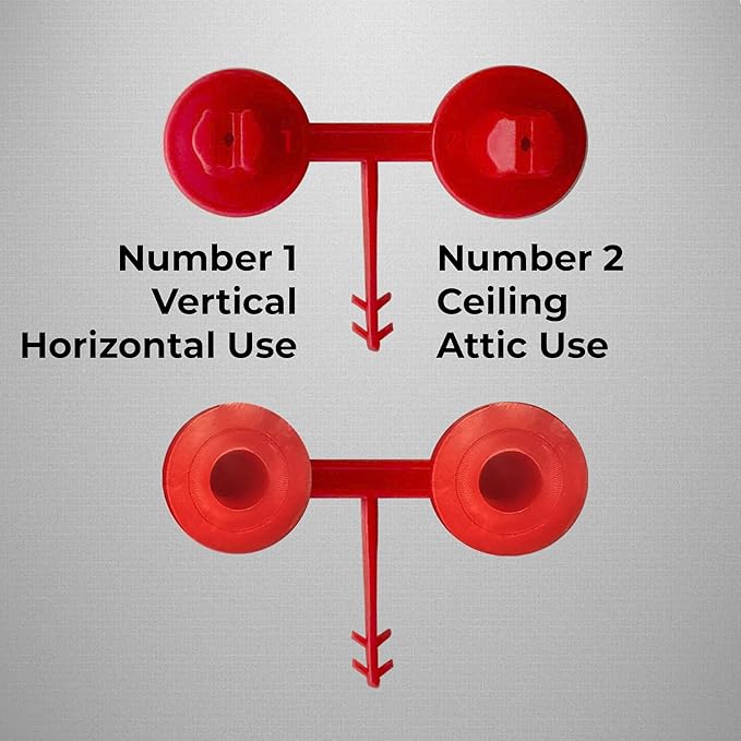 Spray Polyurethane Foam Gun Nozzles Precision for Vertical and Horizontal Ceiling Foam Applications, Replacement Tips, Reusable Sealed Small Red Nozzles for Construction Insulation (12 Pack)