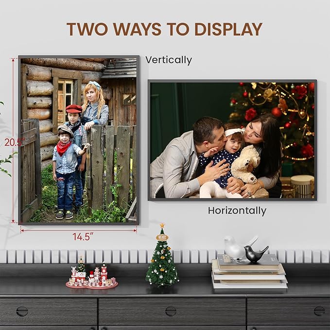 Heimlove 15x21 Metal Picture Frame,Black Aluminum Photo Frames-Real Tempered Glass,Wall Gallery Poster Puzzles Artwork frame Mounting Horizontally or Vertically Decor for Wall-3 Pack