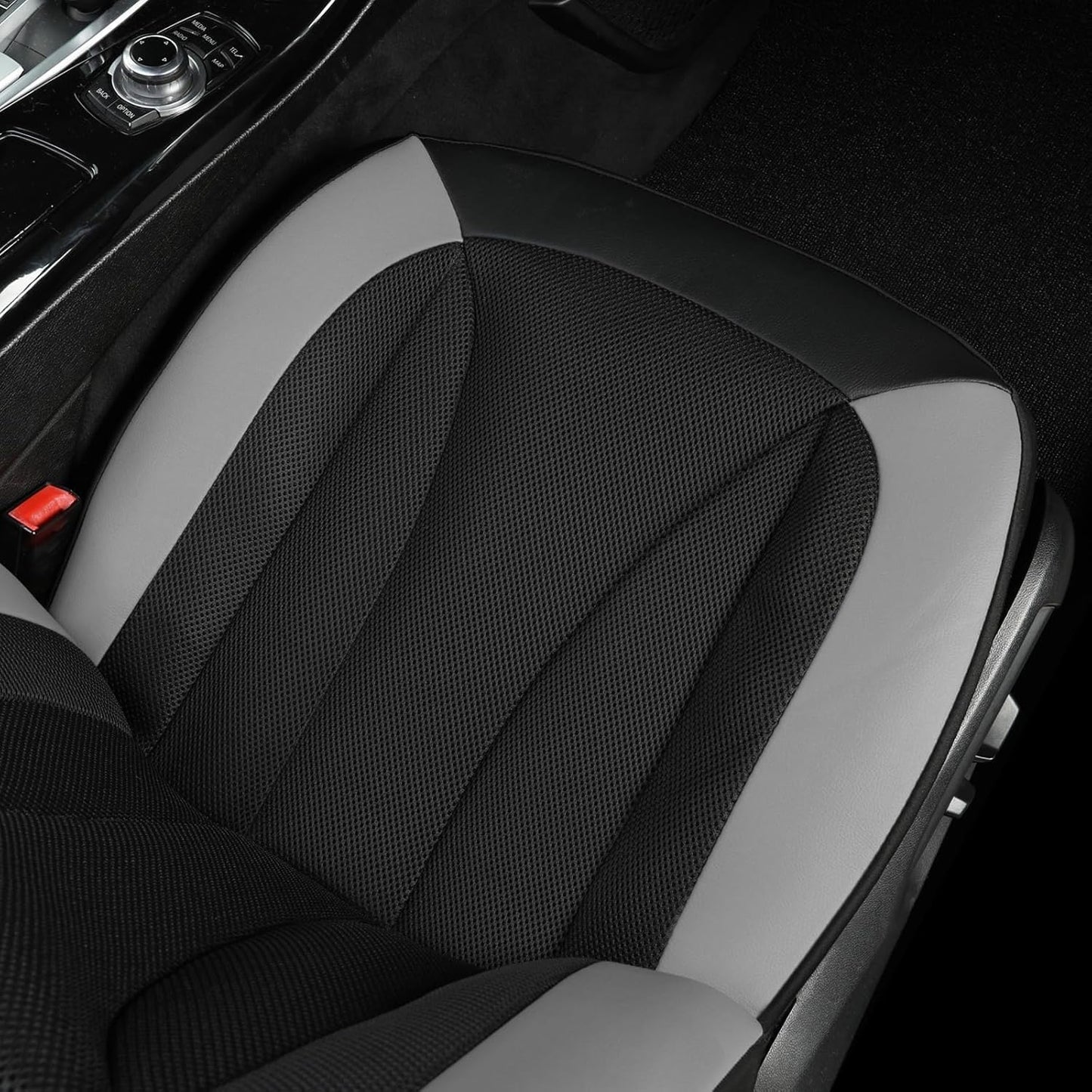 GIANT PANDA Front Seat Cover for Nissan, 3D Air Mesh Car Seat Covers Custom Fit Nissan Rogue Altima Sentra Versa Kicks Frontier Murano Pathfinder Maxima (Grey 2-Pack)