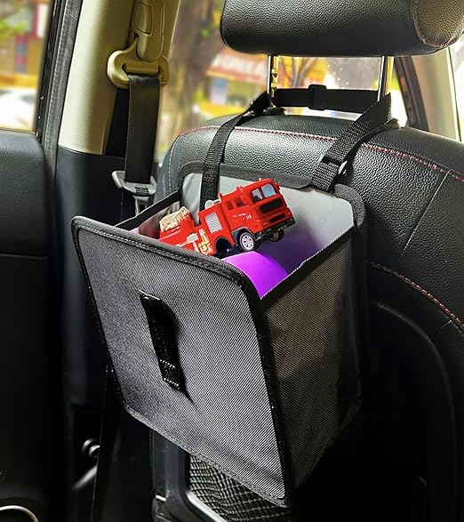 car Trash can,Collapsible/Foldable Car Trash Can, Hanging Car Trash Bag,Hanging Waterproof Leakproof Trash Can,Leakproof Car Trash Can,(3 Gallons)