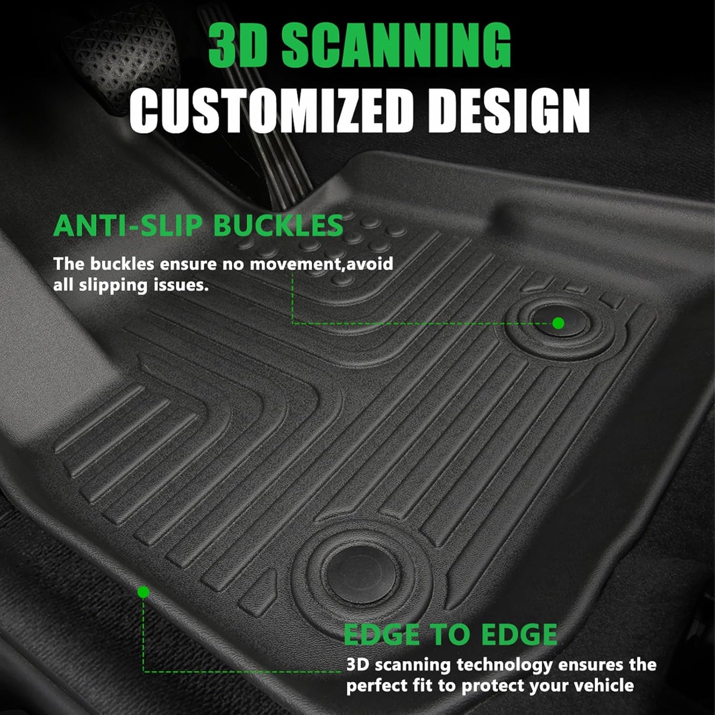 for Nissan Kicks Floor Mats 2025 SV/SR (Not for S),Car Mats for Nissan Kicks All Weather Floor Mats Cargo Liner Accessories Backrest Cargo Mat 2025