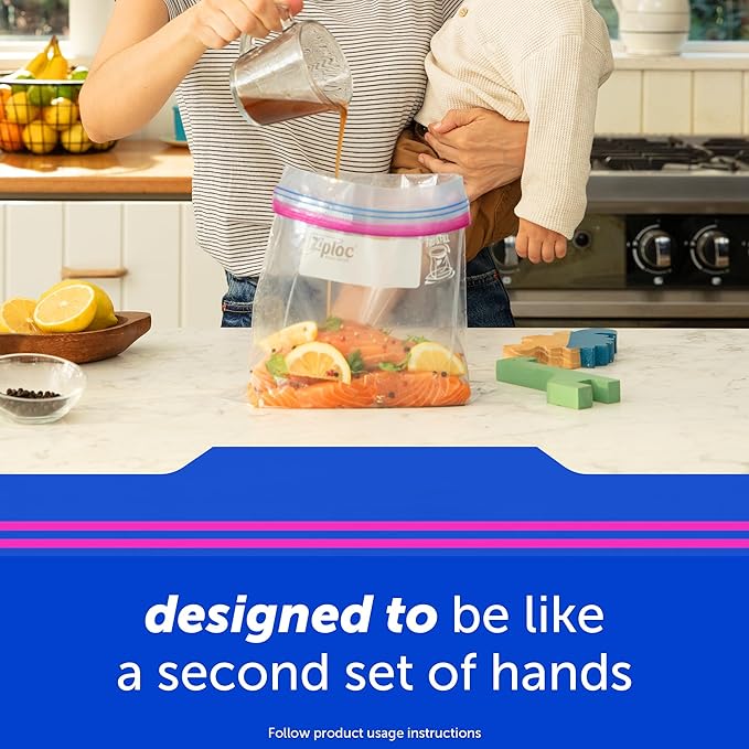 Ziploc Food Storage and Sandwich Bags Variety Pack, Stay Open Design with Stand-Up Bottom, Easy to Fill, 190 Bags Total