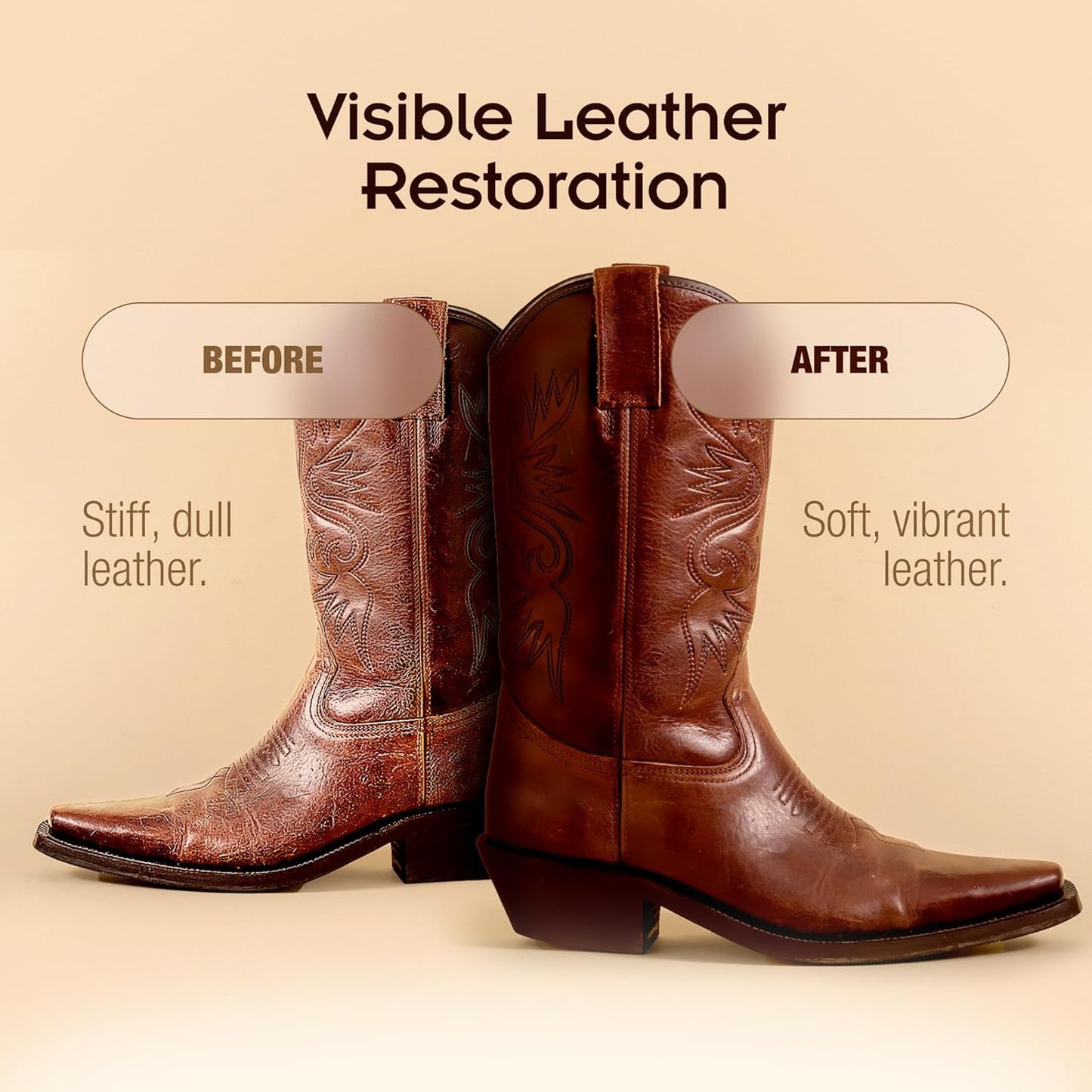 Griffin Boot Care Leather Cleaner – 8 oz – Gently Cleans Footwear, Apparel & Interiors – Non-Toxic, Non-Darkening, Made in USA – Leather Cleaner for Cowboy Boots, Furniture, Cars & More