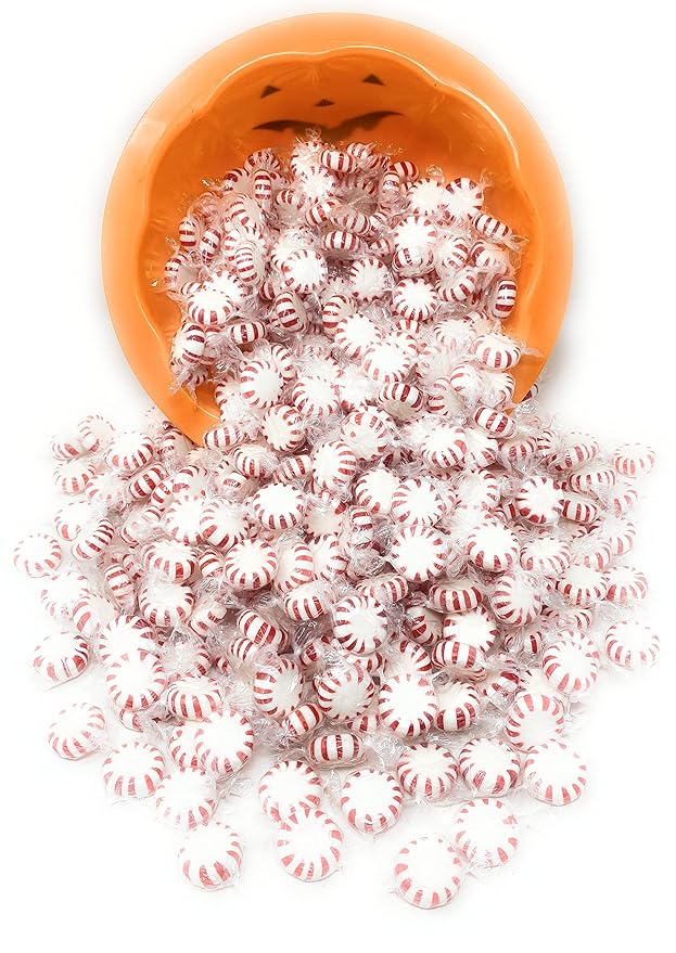 American Old Fashioned Peppermint Starlights Mints Hard Candy Discs Individually Wrapped Bulk 6 Lb's 450+ pcs (96-Oz)