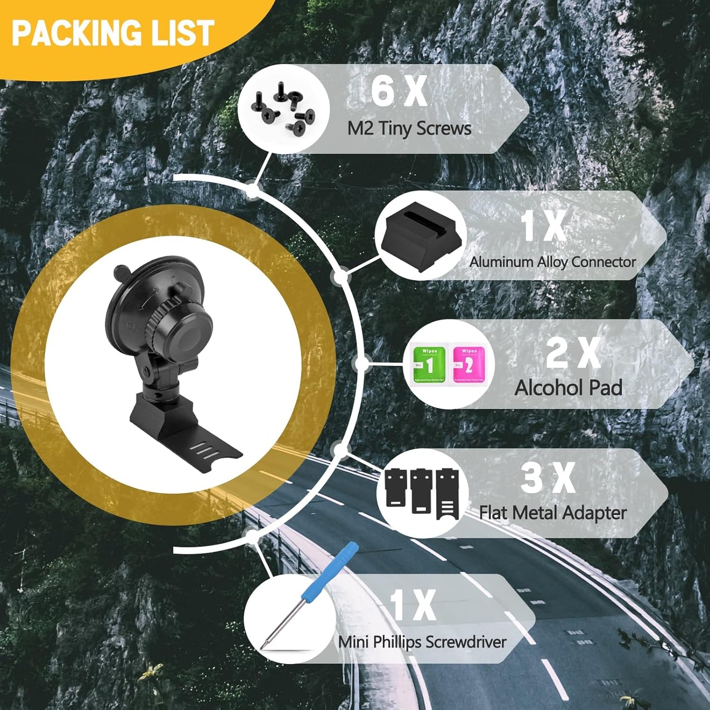 Xislet Radar Detector Mount for Car Truck Vehicle Sedan Windshield Super Suction Dash Cup Mount Compatible with Cobra RAD 380 450 480i Escort Passport 9500/R1 R2 R3 R4 R7 DFR5 DDR7