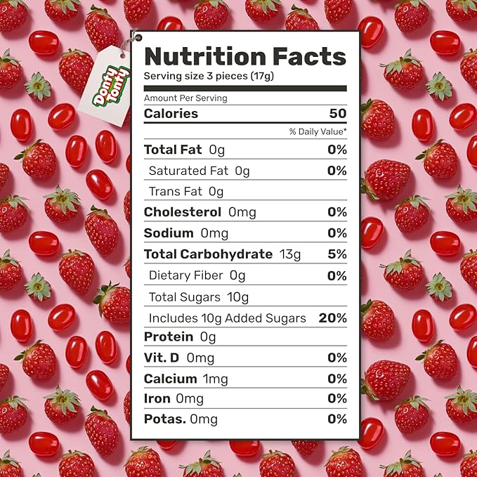 ARCOR Strawberry Bon Bons 4 lb – Individually Wrapped Hard Candy with Soft Center, Bulk, Old Fashioned