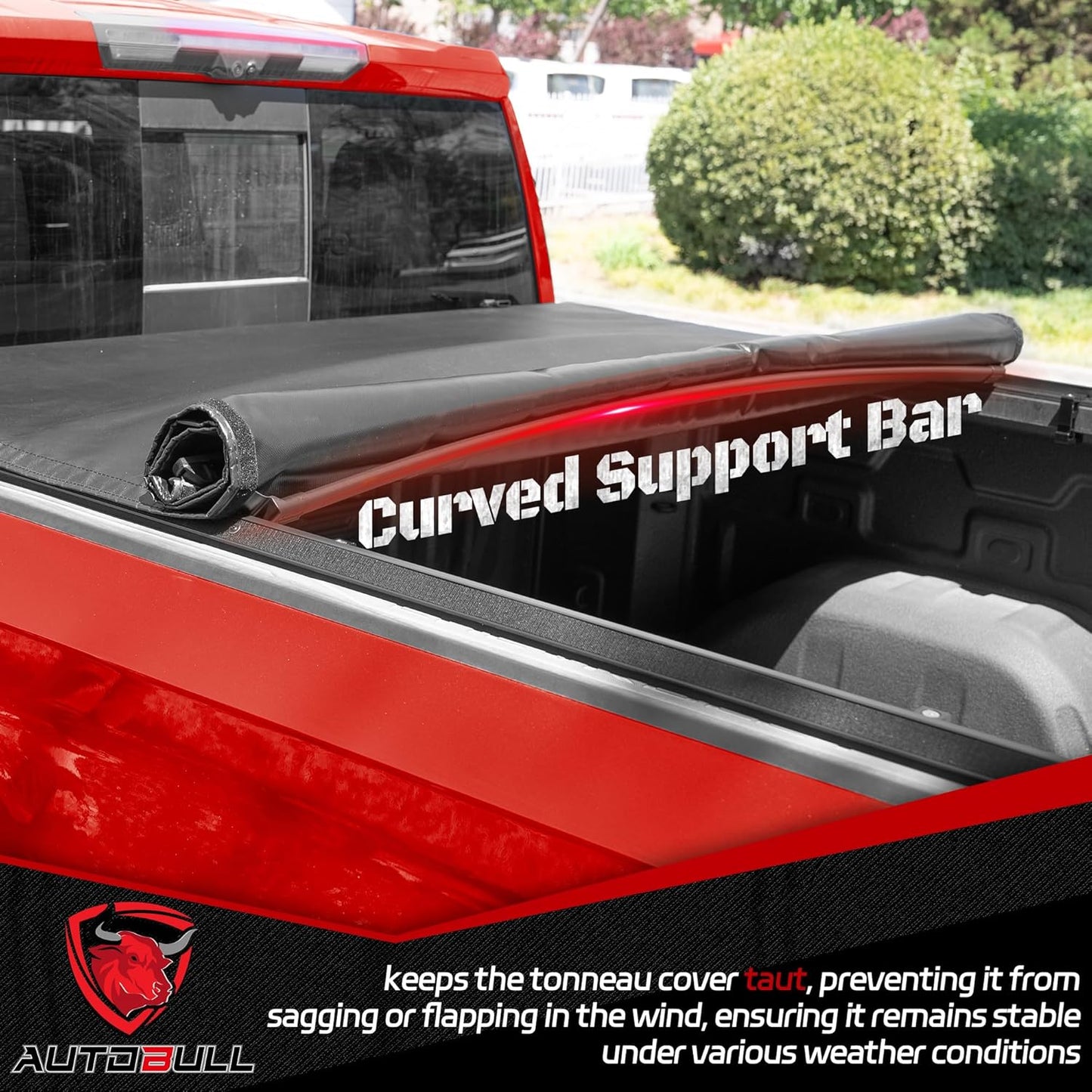 Soft Roll-up tonneau Cover Compatible with 2022-2025 Toyota Tundra 6.5ft Bed, PVC Top Alloy Steel Structure