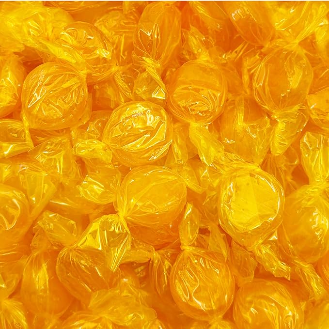 Arcor Butterscotch Hard Candy | 2-Pound Bag | Classic Yellow Candy Bulk | Individually Wrapped Butterscotch Discs