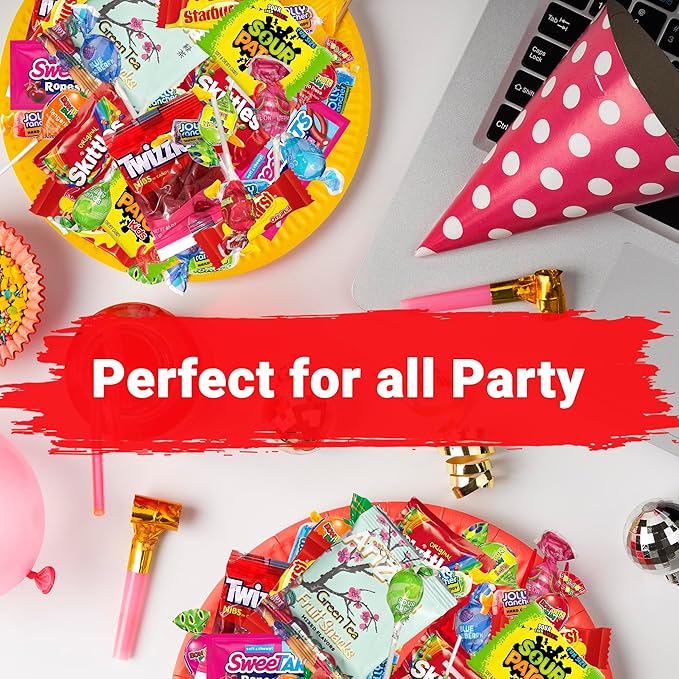 Ultimate Candy Variety Pack – 4 LB of Assorted Fruit-Flavored Candies, Chews & Gummies – Individually Wrapped – Perfect for Parties, Birthdays, Office Treats, Piñatas & Everyday Snacking