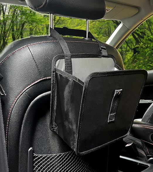 car Trash can,Collapsible/Foldable Car Trash Can, Hanging Car Trash Bag,Hanging Waterproof Leakproof Trash Can,Leakproof Car Trash Can,(3 Gallons)
