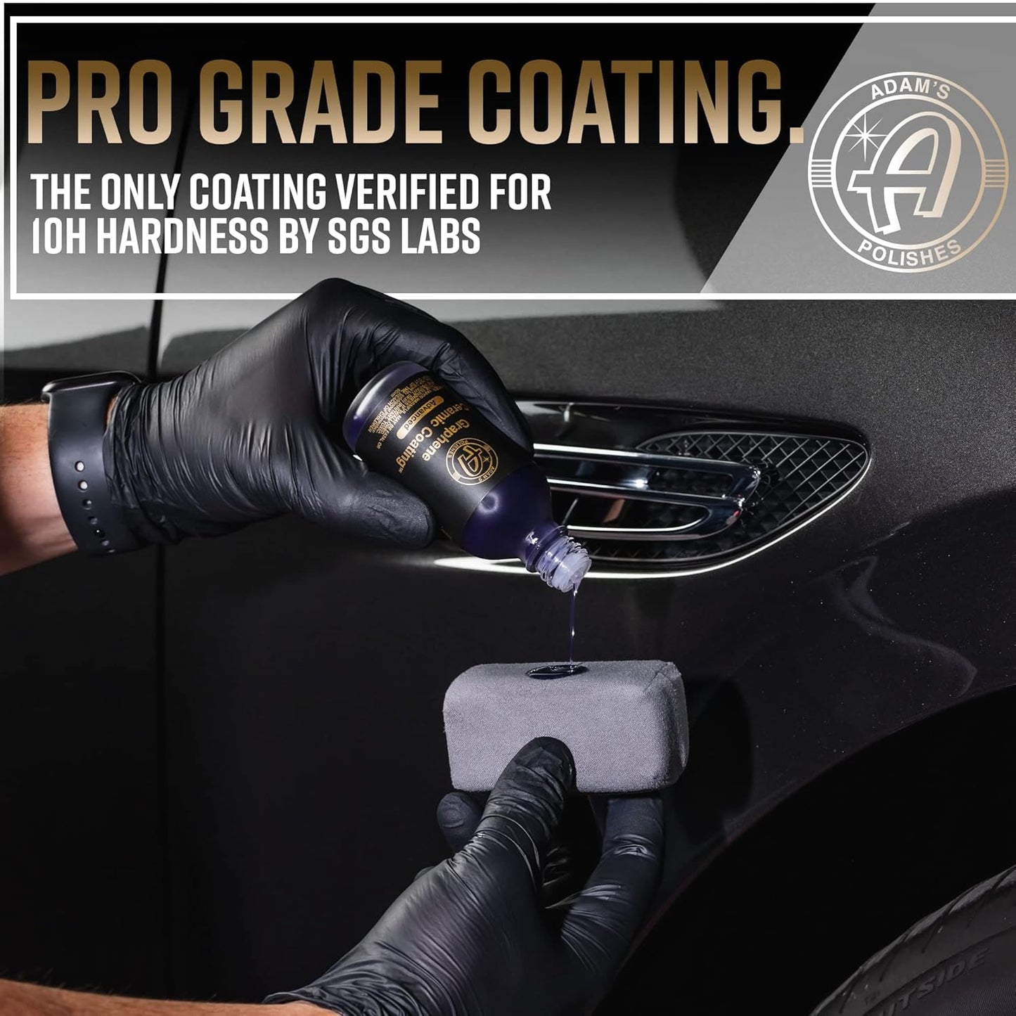 Adam's Advanced Graphene Ceramic Coating (Standard Kit) - 10H Graphene Coating for Auto Detailing, 9+ Years of Car Protection & Patented UV Technology