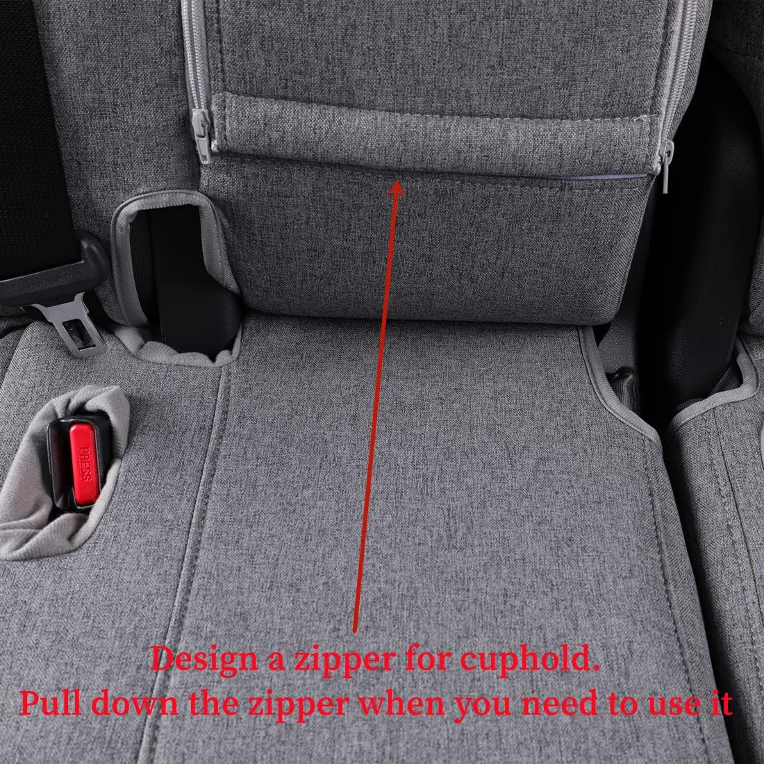 coverdream Custom Seat Covers Compatible with Select Toyota Camry XLE, XSE, XLE V6, XSE V6 2018 2019 2020 2021 2022 2023 Models (Gray,Full Set)