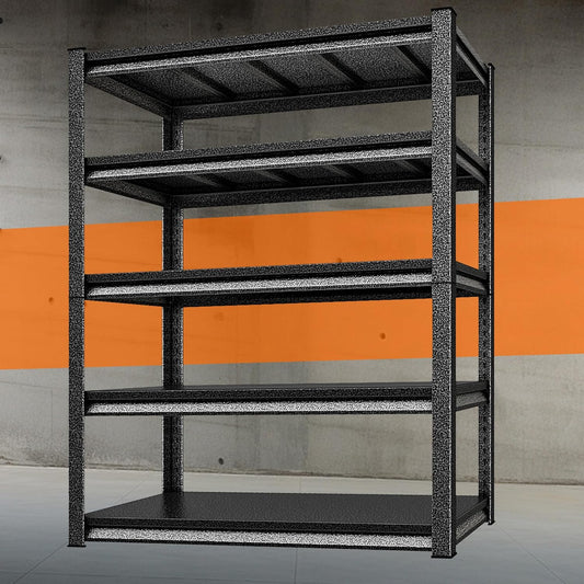 Garage Storage Shelves Heavy Duty, 48”W Garage Shelving and Storage Rack, 3000LBS Loads Shelving Units, Adjustable 5-Tier Metal Shelves for Garage, Warehouses, 48”W×24”D×78”H,Silver