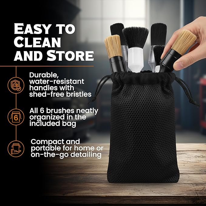 Detailing Brushes 6 Pack