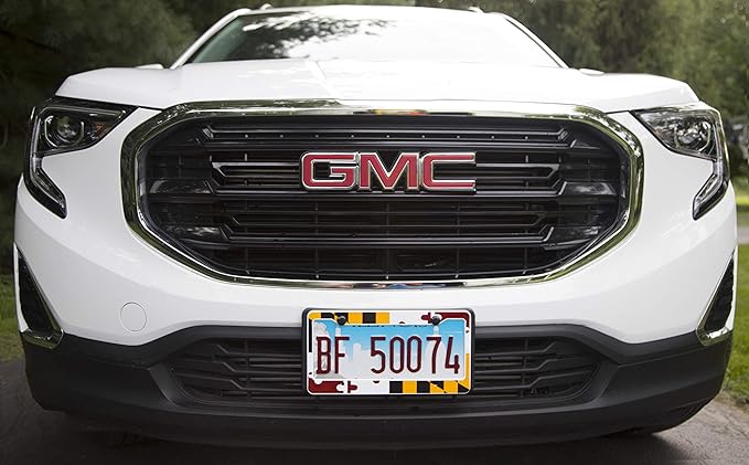 International Tie License Plate Frame, Made with High Grade 304 Stainless Steel (Maryland)