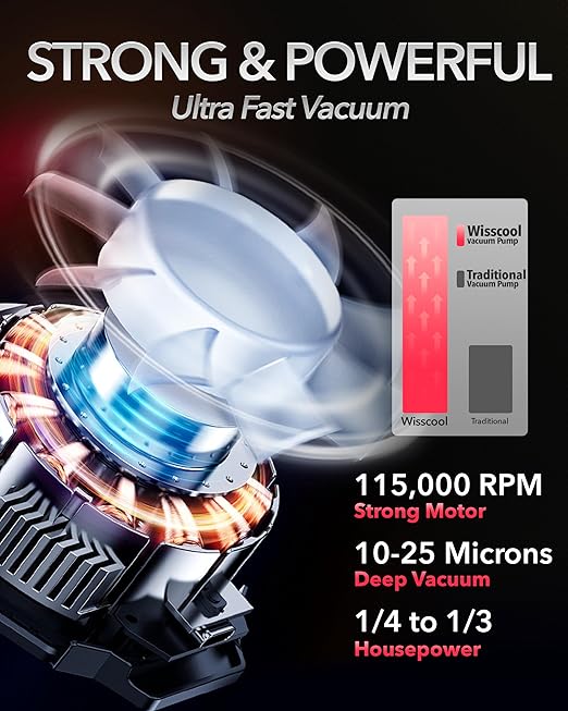 4.5cfm AC Vacuum Pump 4 Way Gauge Set, 110V 1/3 hp HVAC Air Vacuum Pump Manifold Gauge Kit with 4 Hoses Adapters Accessories Carry Bag for R410a R134a R22 Refrigeration Recharging