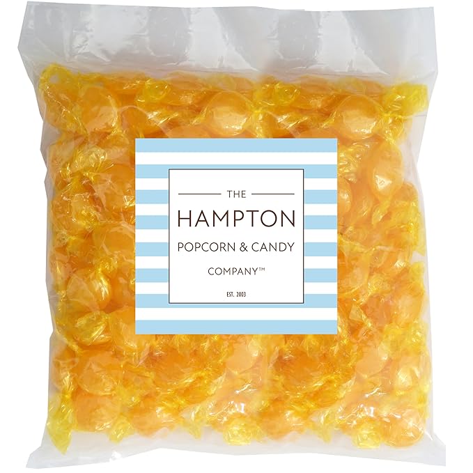 Arcor Butterscotch Discs Hard Candy, 2 Pound Bulk Candy (Approx. 150 pcs.), Butterscotch Candy, Yellow Candy