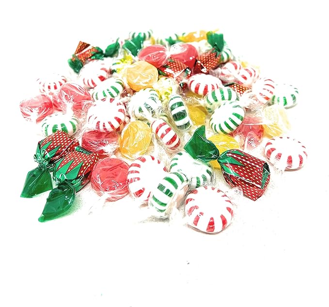 American Favorites Candy Party Mix Individually Wrapped Hard Candies Bulk Assortment 7 Flavors Variety Pack Resealable Bag 1 Lb 70+pcs (16 Oz)