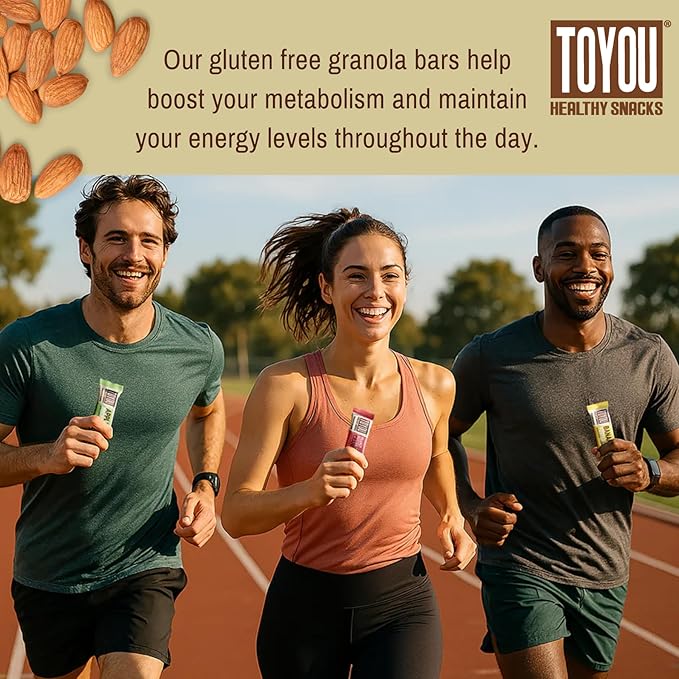 ToYou Chewy Fruit and Nut Bars - Healthy Protein Snacks | Mango Yogurt - 1.41 Ounce (Pack of 12) | Soft Chewy, Fiber-packed Granola Bars for Adults and Kids, Made with Natural Ingredients